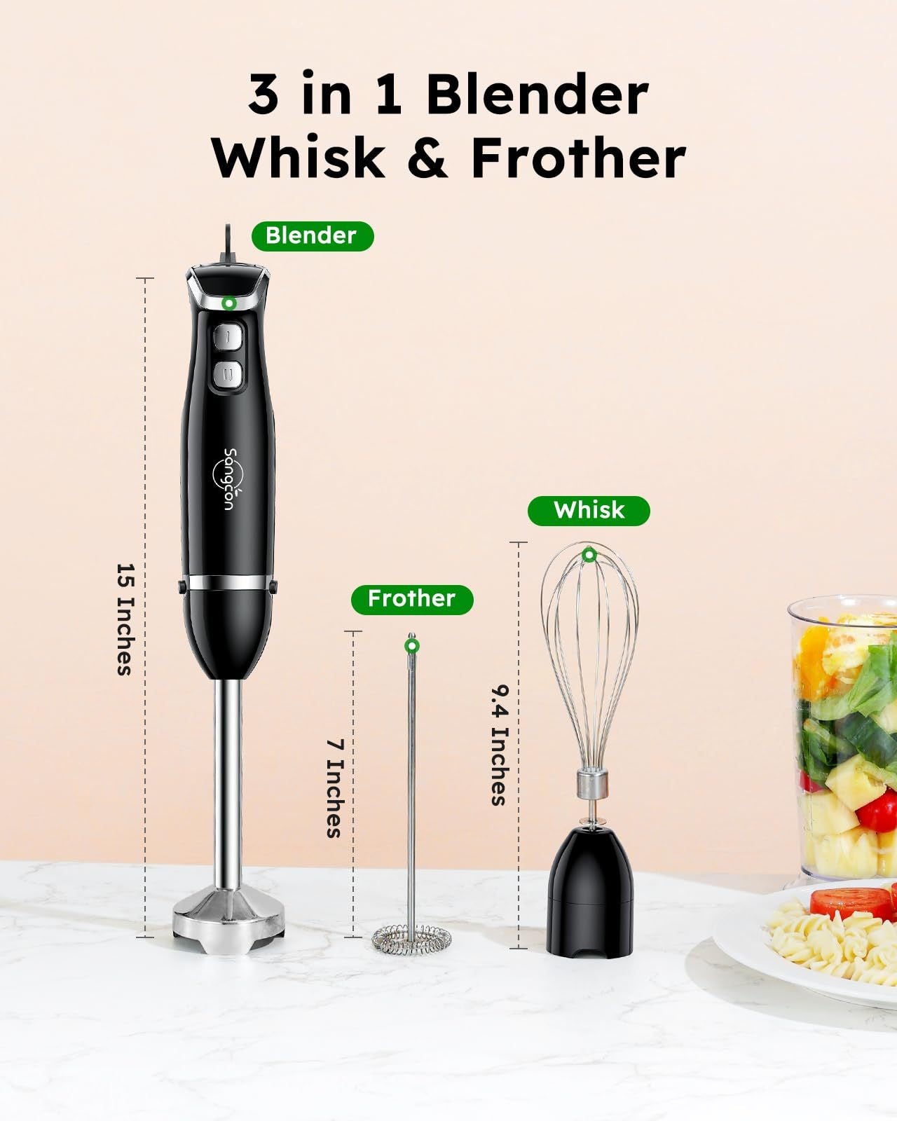 Sangcon™ Immersion Blender