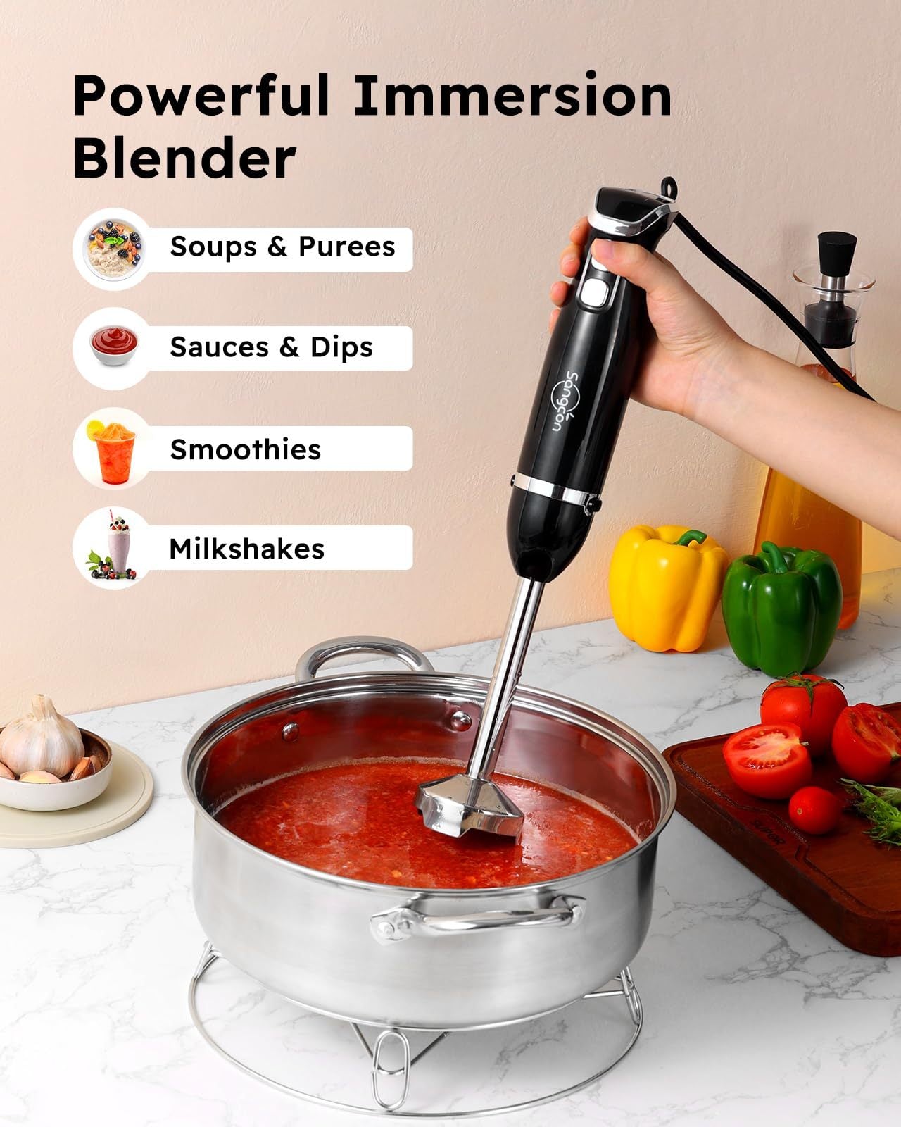 Sangcon™ Immersion Blender